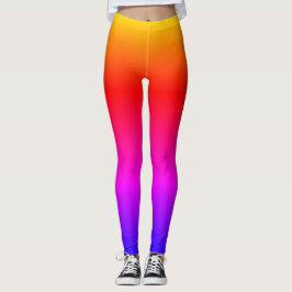 Bright Ipanema Rainbow Ombre Leggings