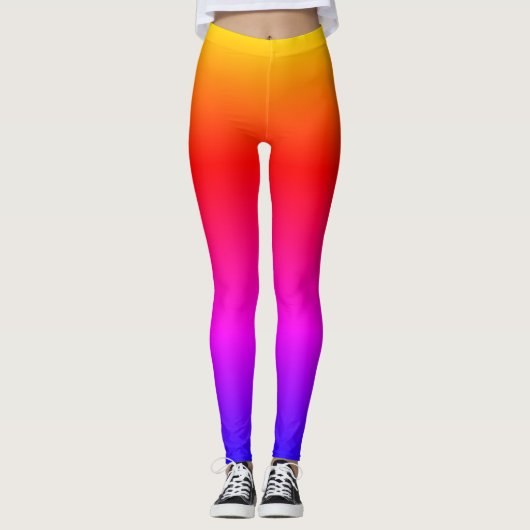 Bright Ipanema Rainbow Ombre Leggings (Voorkant)