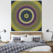 Bright Jewel Mandala Canvas Afdruk (Insitu (Slaapkamer))