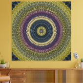 Bright Jewel Mandala Canvas Afdruk (Insitu (Woonkamer))