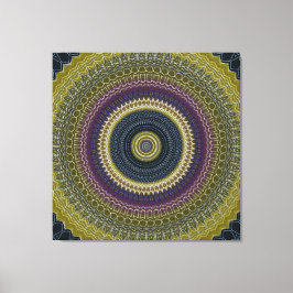 Bright Jewel Mandala Canvas Afdruk