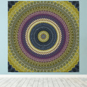 Bright Jewel Mandala Canvas Afdruk (Insitu (Houten vloer))