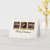 Bright Joy Christmas-fotokaart Kaart (Gele Bloem)