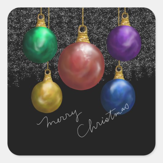 Bright Joy Square Sticker (Voorkant)