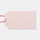 Bright & Joyful Merry Christmas Blush Pink Cadeaulabel (Achterkant Horizontaal)