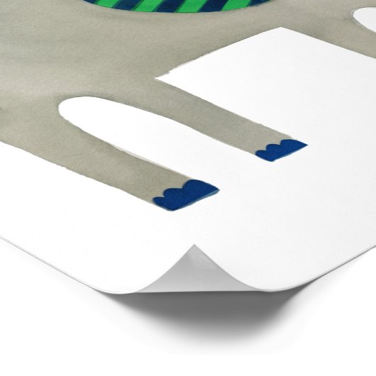 Bright Jungle Kids Customizable Wall Art print (Hoek)