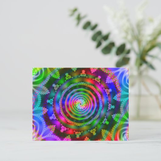 Bright Kaleidoscoop Briefkaart (Staand voorkant)