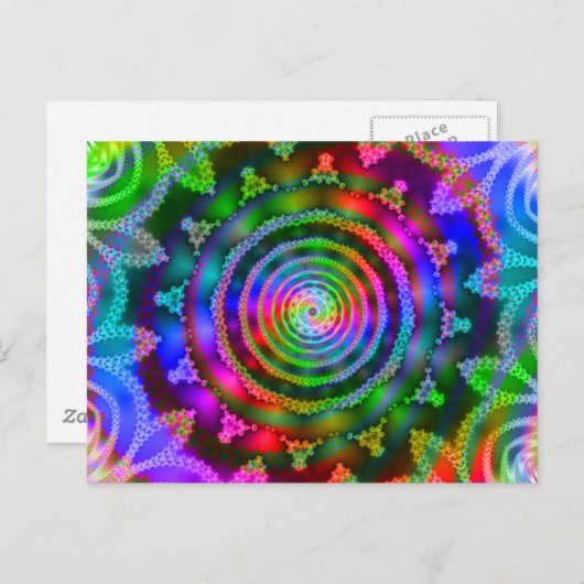 Bright Kaleidoscoop Briefkaart (Voorkant / Achterkant)