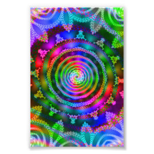 Bright Kaleidoscoop Foto Afdruk