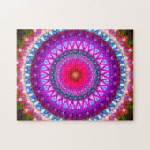 Bright Kaleidoscopisch Mandala Art Legpuzzel (Horizontaal)