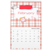 Bright Kawaii Kitty Art Calendar Kalender (Feb 2026)