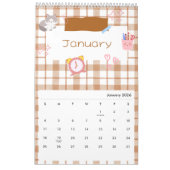 Bright Kawaii Kitty Art Calendar Kalender (Jan 2026)