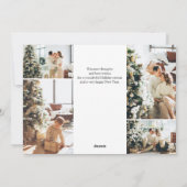 Bright kerstscript fotofeestdag Kaart (Achterkant)