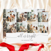 Bright kerstscript fotofeestdag Kaart