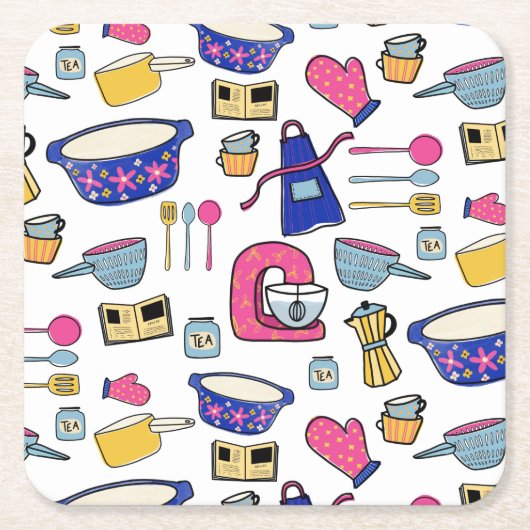 Bright keukengereedschap Cookekzetapparaat Kartonnen Onderzetters (Voorkant)