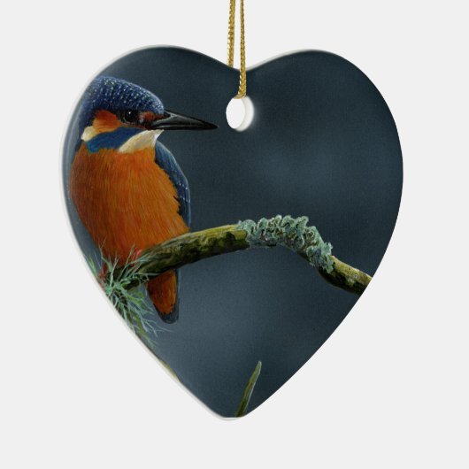 Bright Kingfisher cadeautjes Keramisch Ornament (Rechts)
