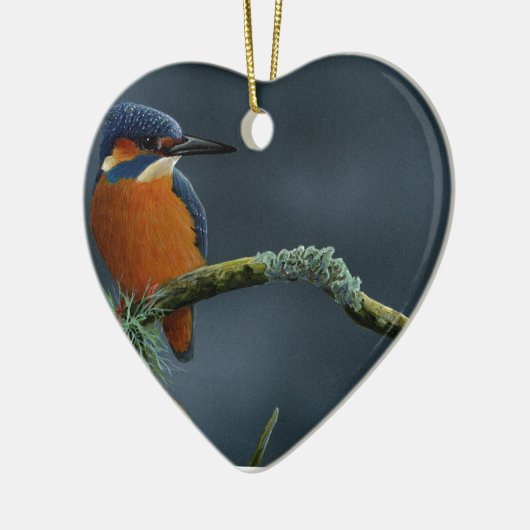 Bright Kingfisher cadeautjes Keramisch Ornament (Links)