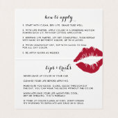 Bright Kiss Lip Product Distributeur Tips & Tricks Visitekaartje (Binnenkant ongevouwen)