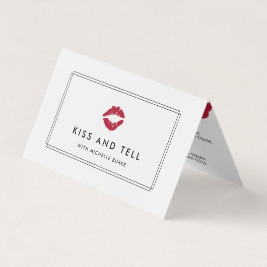Bright Kiss Lip Product Distributeur Tips & Tricks Visitekaartje (Voorkant)