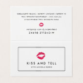 Bright Kiss Lip Product Distributeur Tips & Tricks Visitekaartje (Buitenkant ongevouwen)