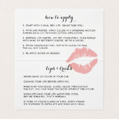 Bright Kiss Lip Product Distributeur Tips & Tricks Visitekaartje (Binnenkant ongevouwen)