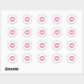 Bright Kiss | Lip Product Distributor Ronde Sticker (Vel)