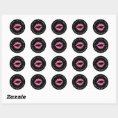 Bright Kiss | Lip Product Distributor Ronde Sticker (Vel)