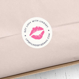 Bright Kiss   Lip Product Distributor Ronde Sticker