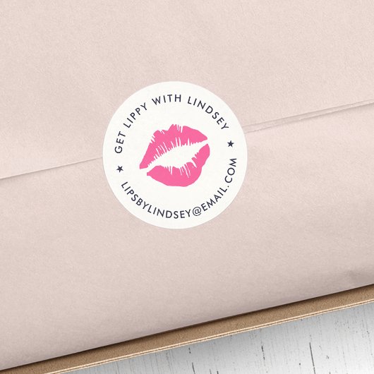 Bright Kiss | Lip Product Distributor Ronde Sticker