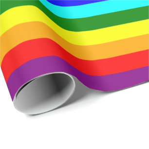 Bright Klassieke regenboog Cadeaupapier