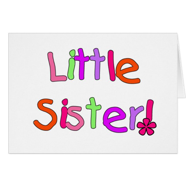 Bright kleuren kleine zuster (Voorkant Horizontaal)