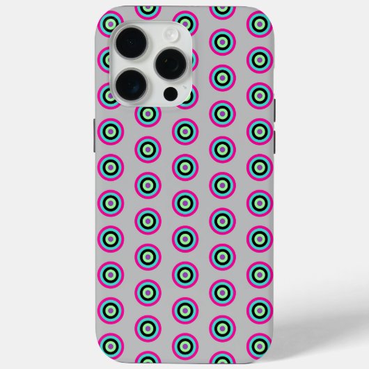 Bright Kleurrijke Cirkels Hoesje voor iPhone 15 Pr (Achterkant)