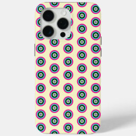 Bright Kleurrijke Cirkels Hoesje voor iPhone 15 Pr