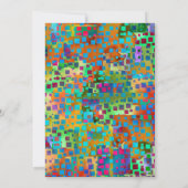 Bright kleurrijke Confetti afstudeerfeest Kaart (Achterkant)
