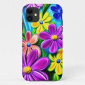 Bright kleurrijke Daisy Flowers Case-Mate iPhone Case (Achterkant)