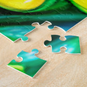 Bright kleurrijke Daisy Flowers Legpuzzel (Zijkant)