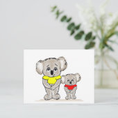 Bright Koalas Briefkaart (Staand voorkant)