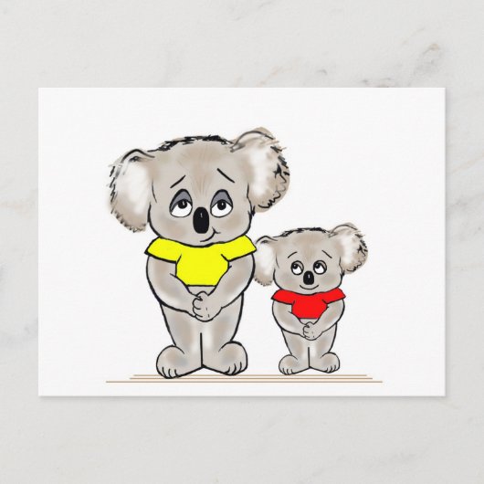 Bright Koalas Briefkaart (Voorkant)