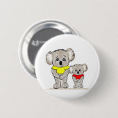 Bright Koalas Ronde Button 5,7 Cm (Voorkant /achterkant)