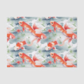 Bright Koi Fish Garden Badkamer Decoupage Tissuepapier (Voorkant)