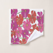Bright kosmos Floral afdrukken Bad Handdoek (Wasdoekje)