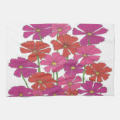 Bright kosmos Floral afdrukken Theedoek (Horizontaal)