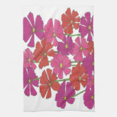 Bright kosmos Floral afdrukken Theedoek (Verticaal)
