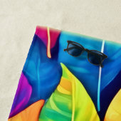 Bright Leaf Artwork Strandlaken (In situ)