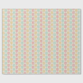 Bright Leaf-patroon: rood, geel en teal Cadeaupapier (Vlak)