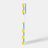 Bright Lemon Slice & Blue Stripe Case iPhone Hoesje (Rechterkant)