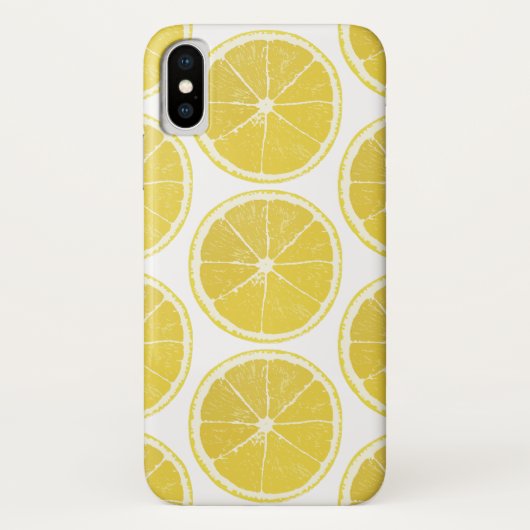 Bright Lemon Slice Pattern iPhone / iPad Case (Achterkant)