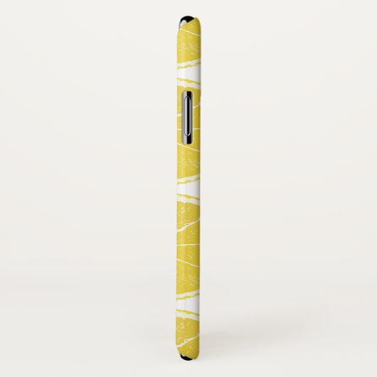 Bright Lemon Slice Pattern iPhone / iPad Case (Achterkant / rechts)