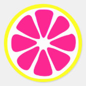 Bright Lemon Slice Sticker (Voorkant)