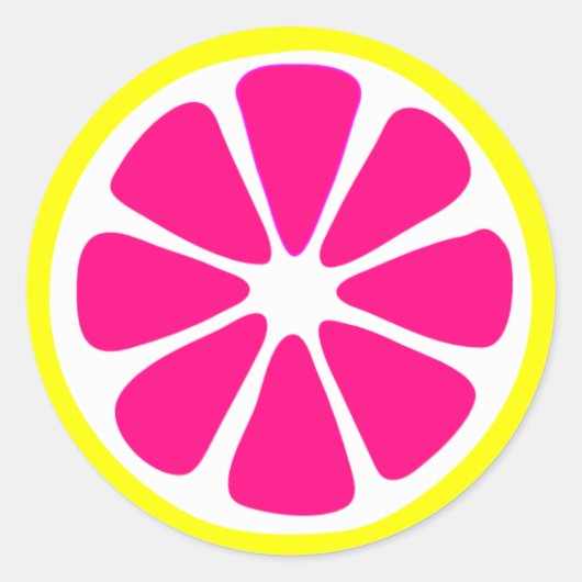 Bright Lemon Slice Sticker (Voorkant)